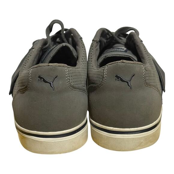 Puma Sportlifestyle Gray Casual Sneakers Men's Size 13 Perforated Leather - Picture 5 of 8